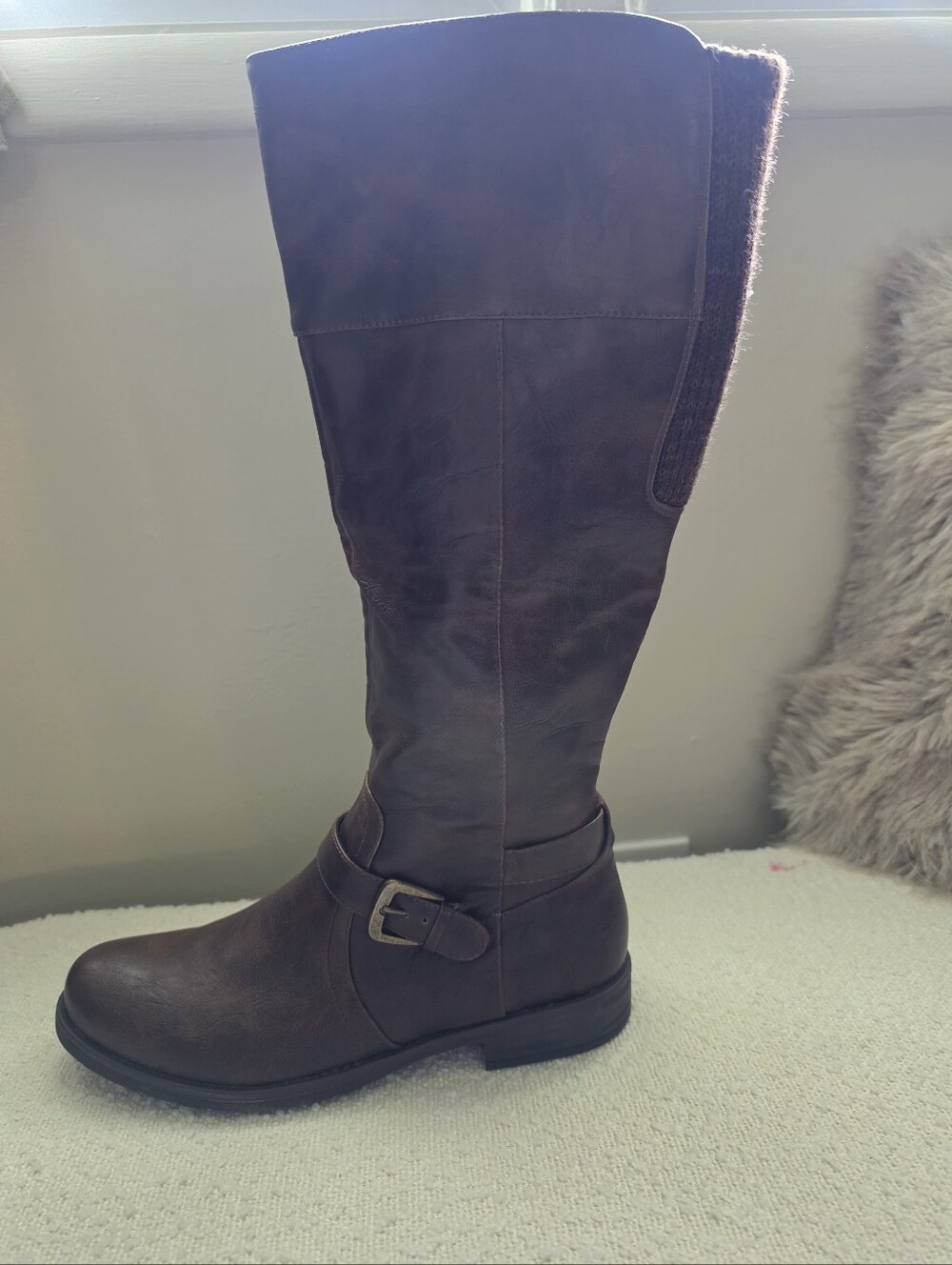 Women's Bare Traps Whiskey Brown Riding Boots -NWT
